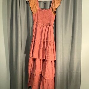 DAVI & DANI Coral Maxi Dress